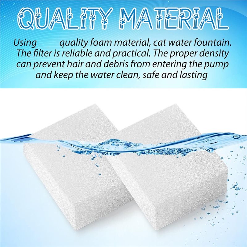 Esponja de pré-filtro (60 peça - Cat Water Fountain Filter avaliação e preço
